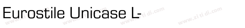 Eurostile Unicase L字体转换